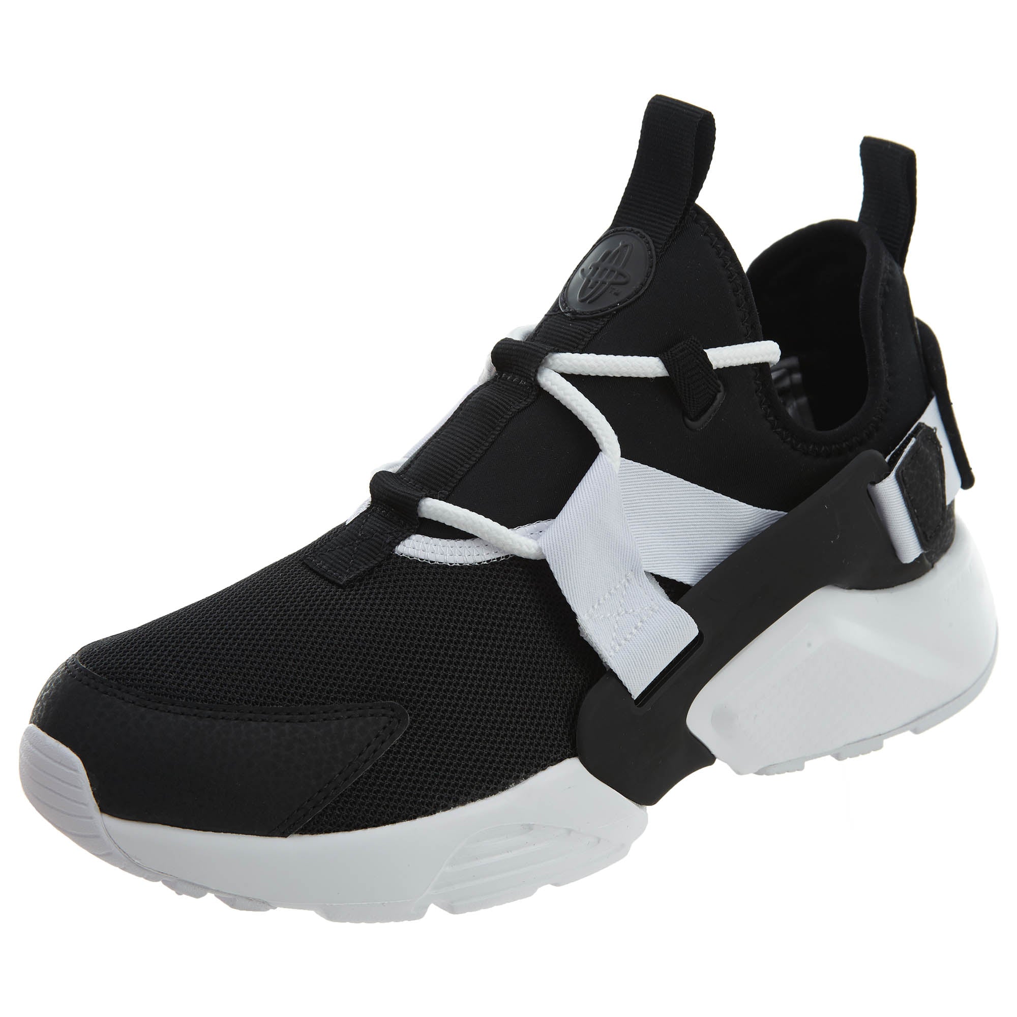 Nike Air Huarache City Low Athletic Shoes Black White Womens Style :AH6804