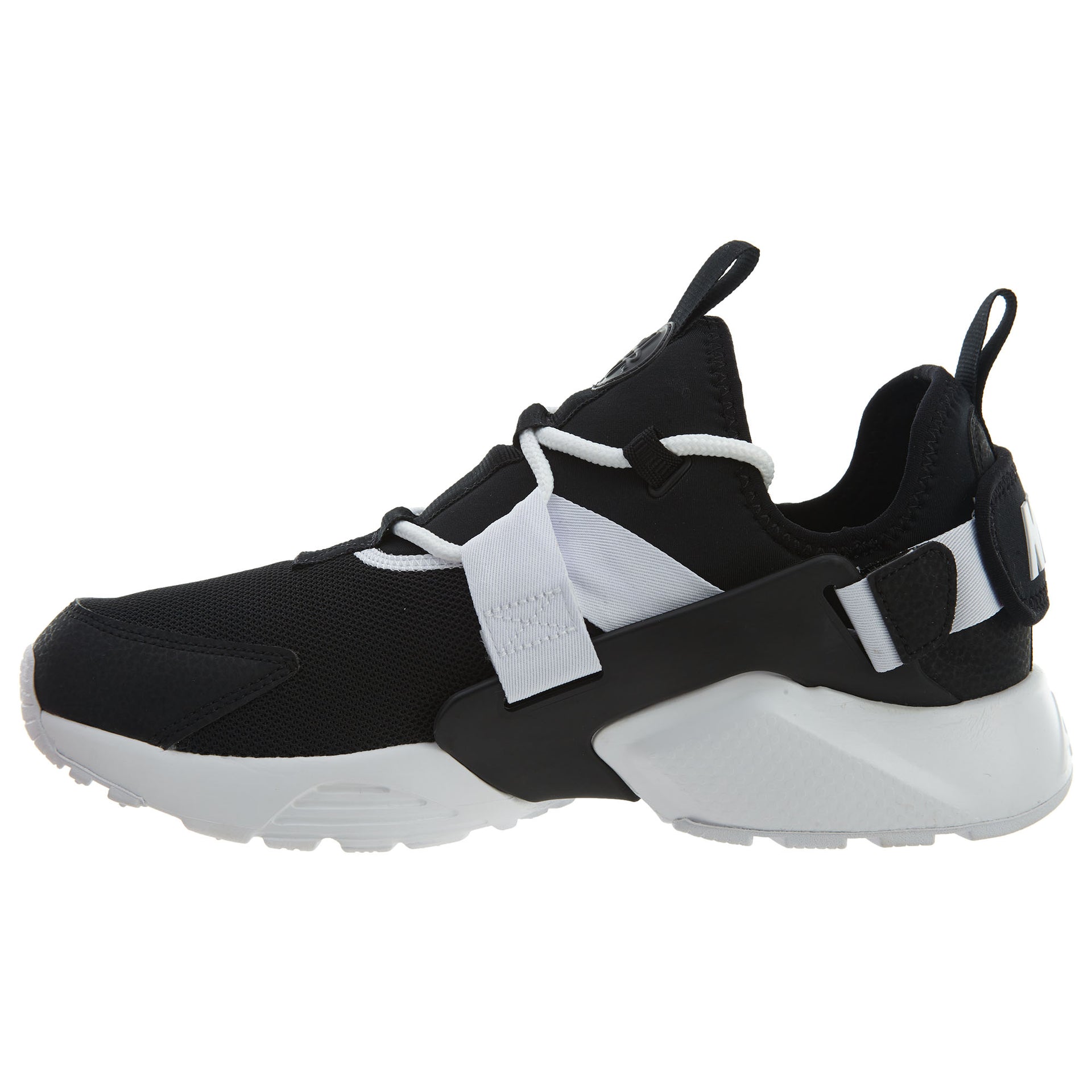 Nike Air Huarache City Low Athletic Shoes Black White Womens Style :AH6804