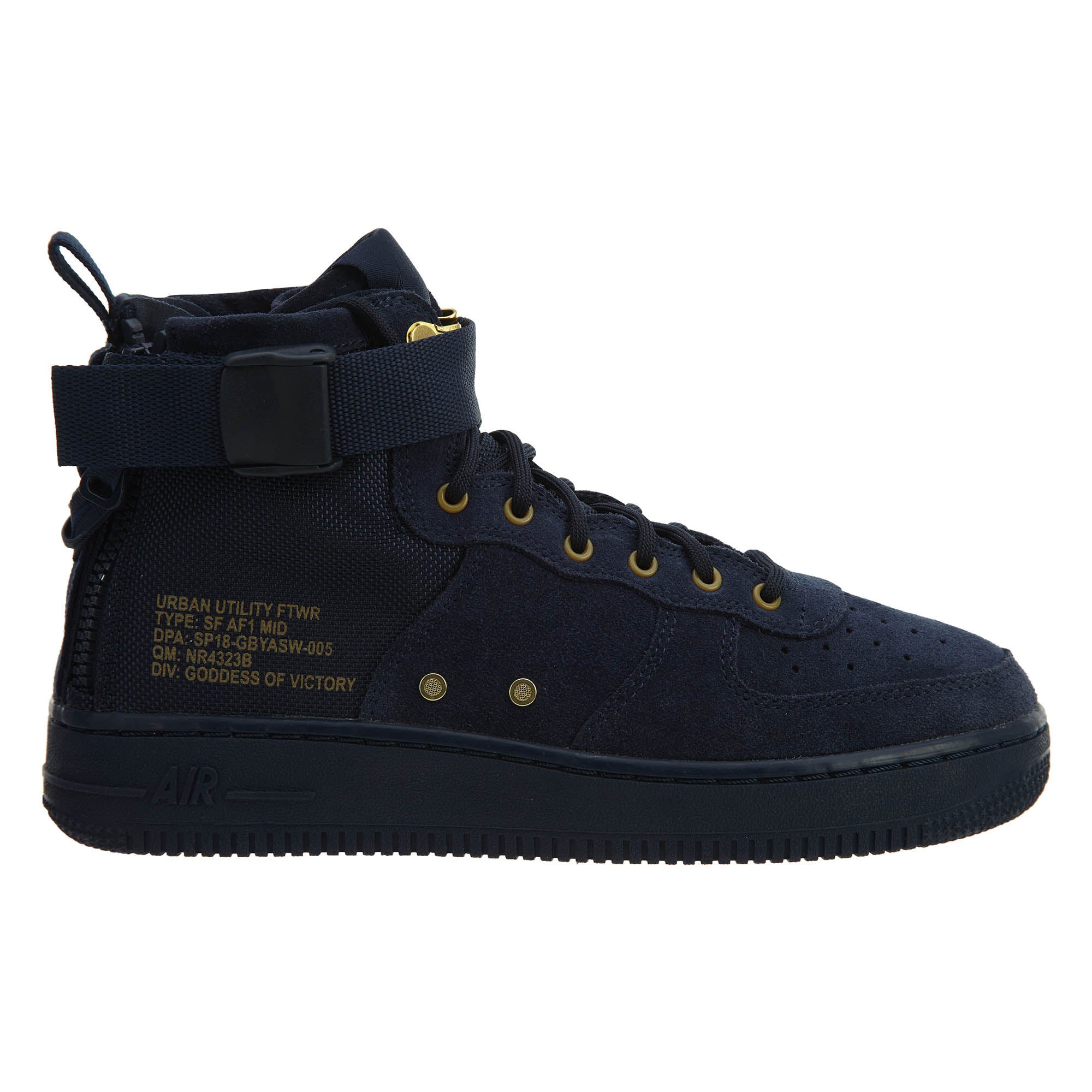 Nike SF Af1 Mid Big Kids Shoes Obsidian Blue/Black Boys / Girls Style :AJ0424