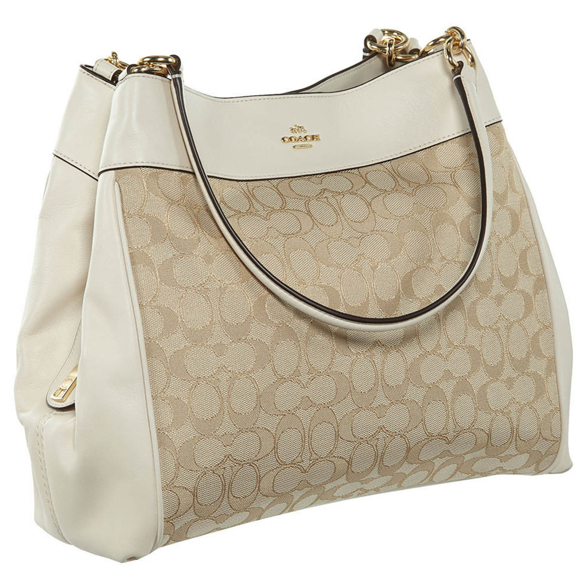 Coach Outline Signature Lexy Shoulder Handbag Womens Style : F57612