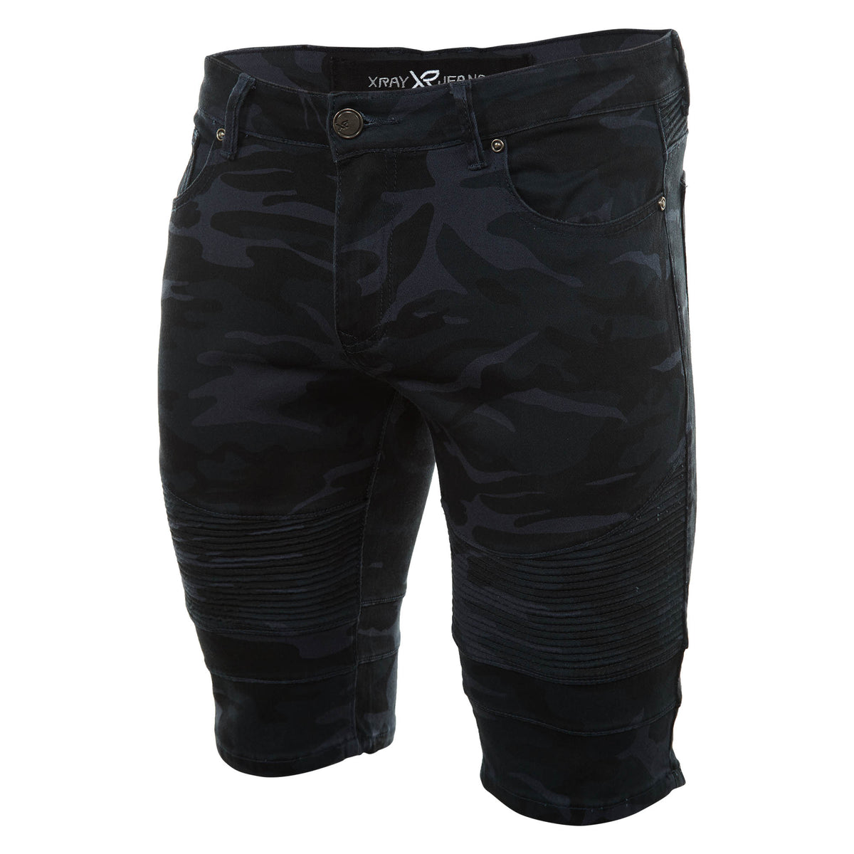 X-ray Jeans Camo Moto Shorts Mens Style : Xms-9732