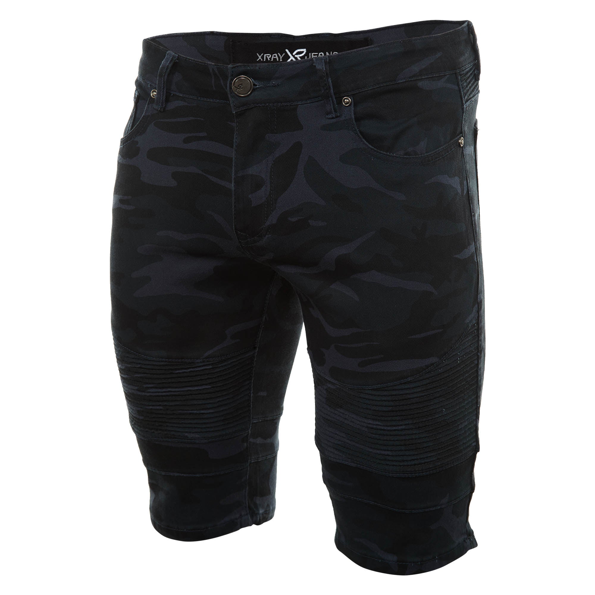 X-ray Jeans Camo Moto Shorts Mens Style : Xms-9732