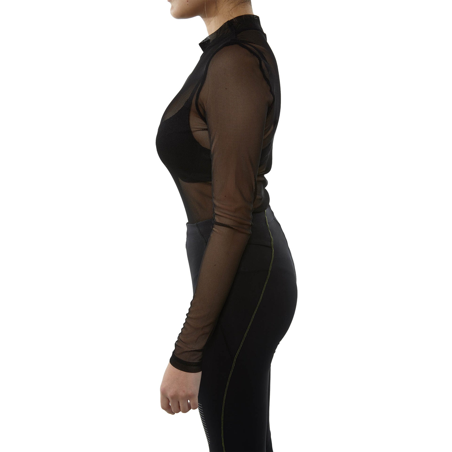 Signature 8 Turtleneck Long Sleeve Tee Womens Style : S1586-BLACK
