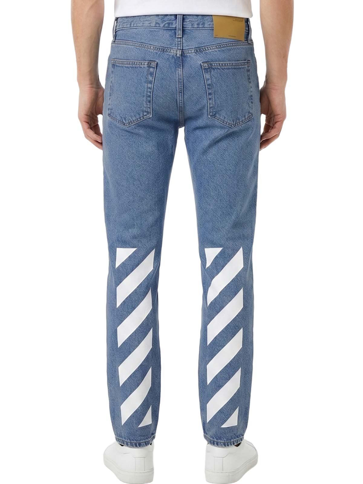 Off-white Diag Tab Slim Jeans Mens Style : Omya102c99den00