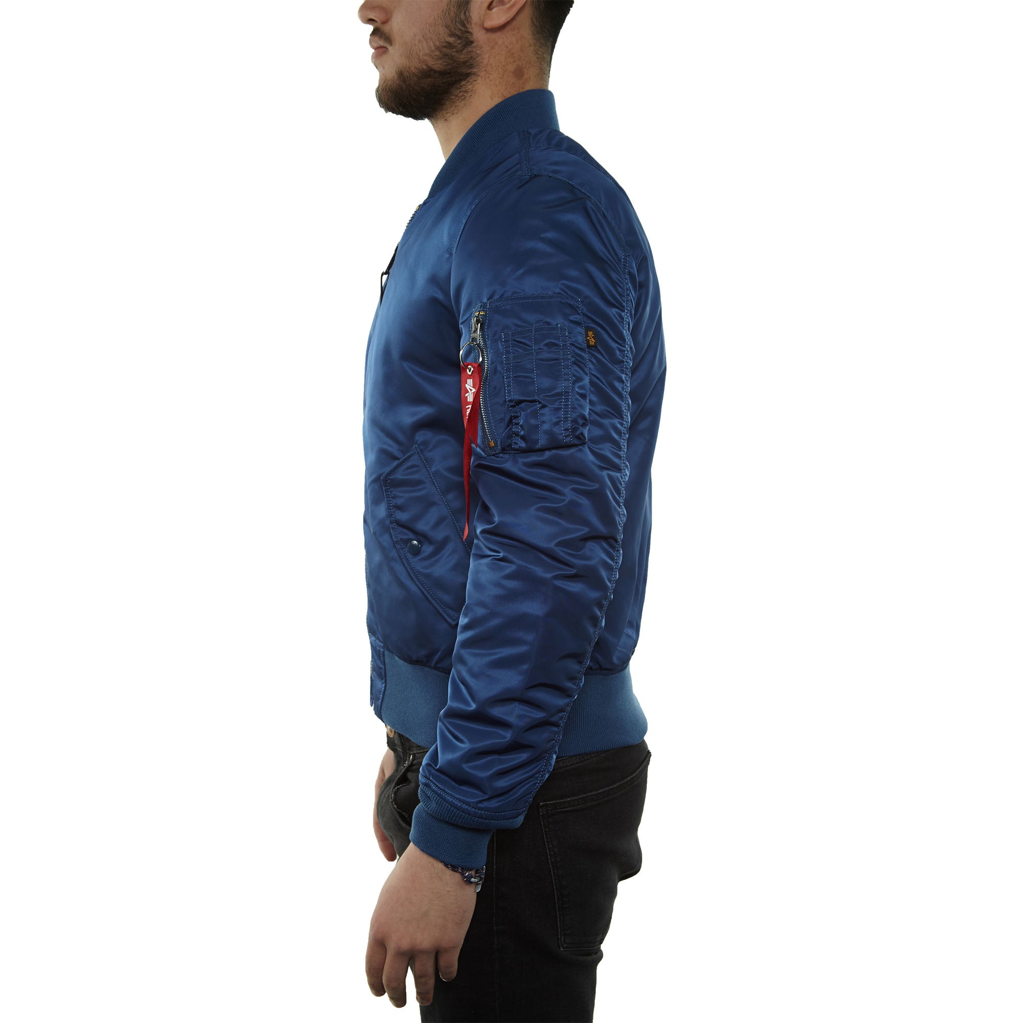 Alpha Industries Ma-1 Slim Fit Jacket Mens Style : Mjm44530c1-BLUE NO.9
