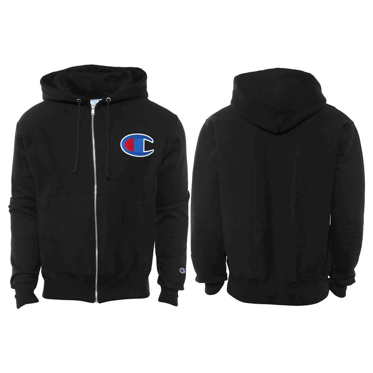 Champion Fleece Full Zip Hoodie Mens Style : Gf69y07476-BKC