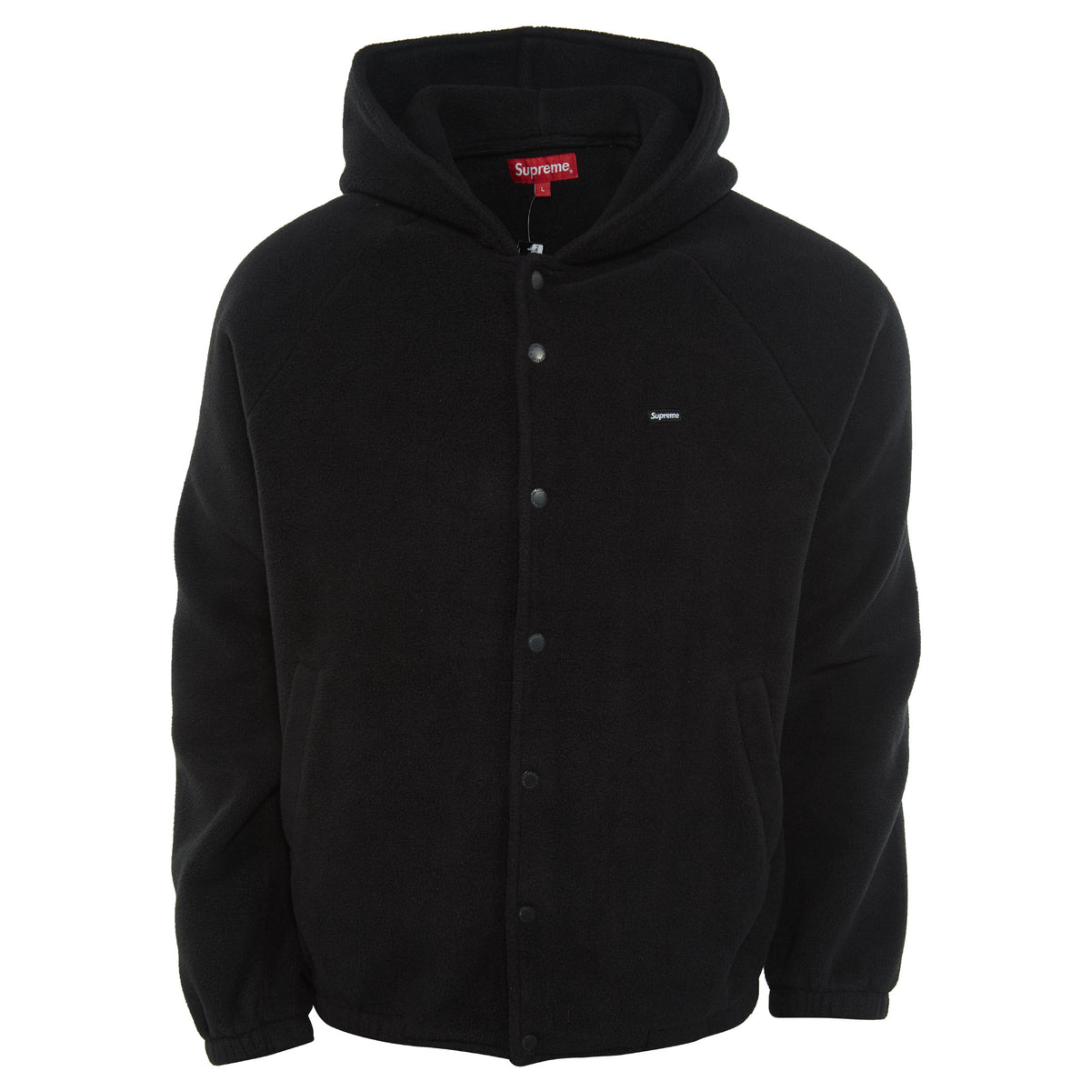Supreme Polartec Hooded Raglan Jacket Mens Style : Fw18j88-BLACK