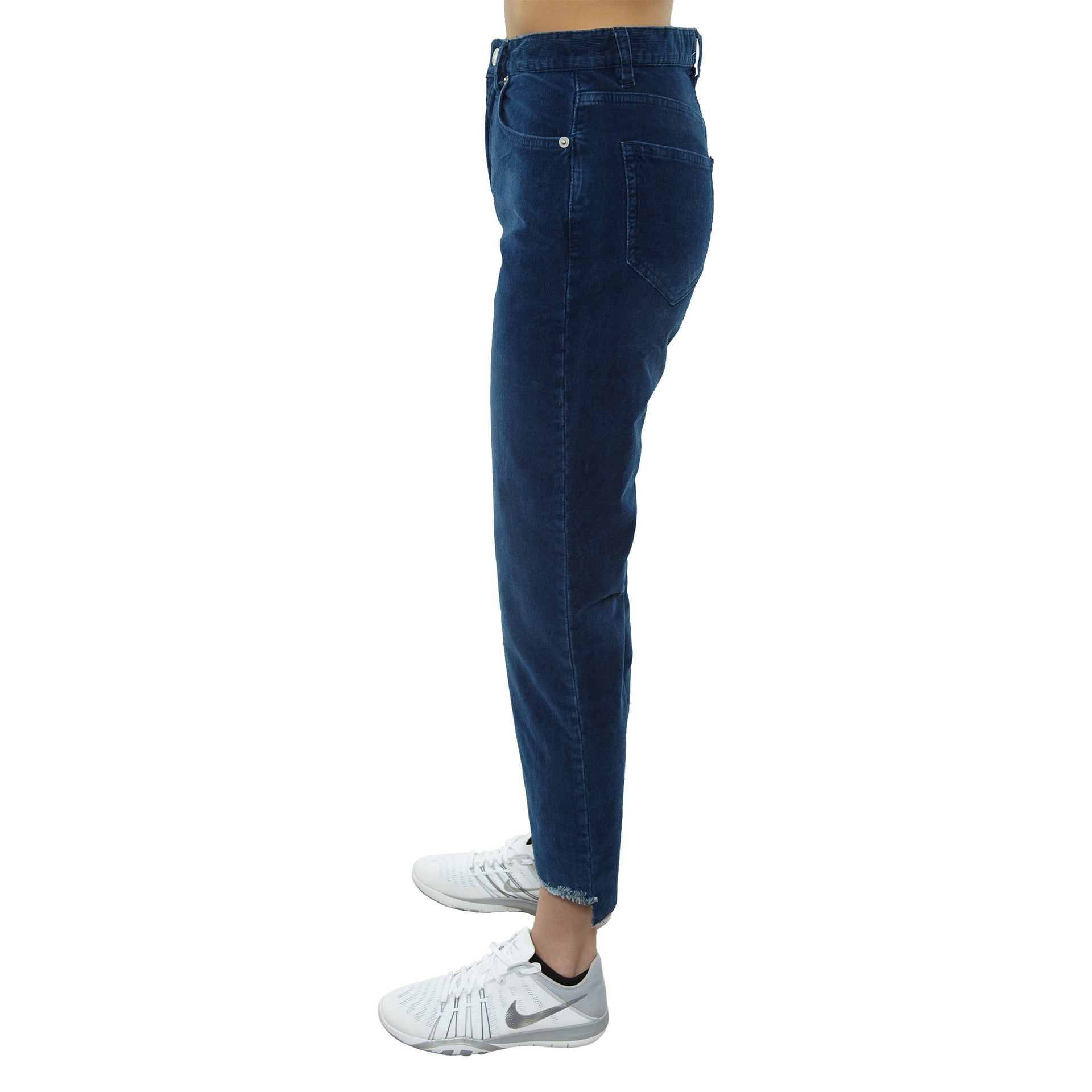 The Cords & Co 5-pocket Mid-waist Slim Fit Cropped Step Cut Womens Style : Stella 18230312-050