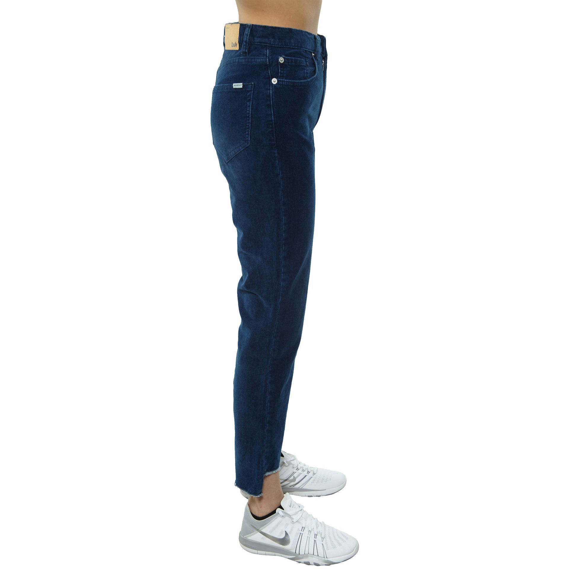The Cords & Co 5-pocket Mid-waist Slim Fit Cropped Step Cut Womens Style : Stella 18230312-050