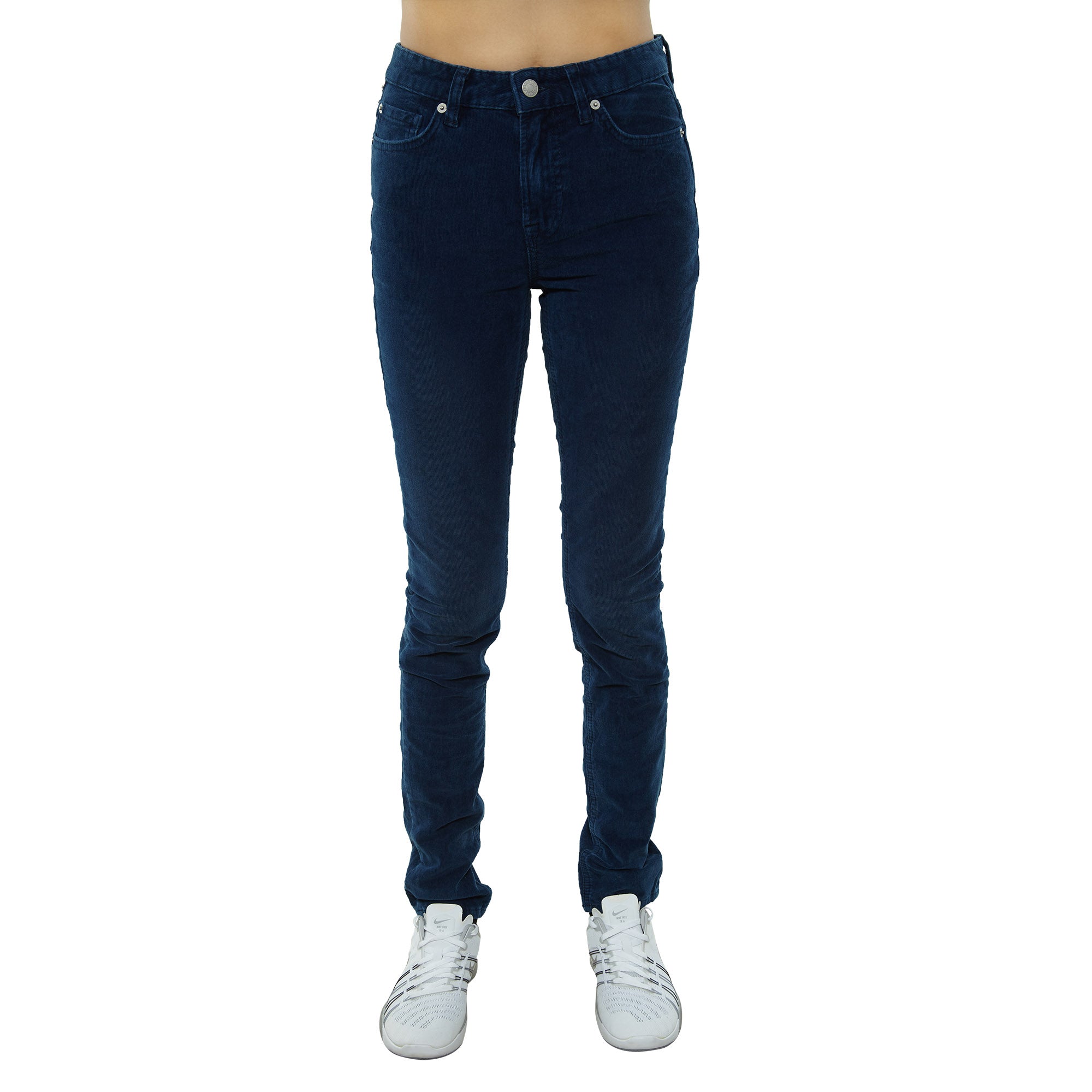 The Cords & Co 5-pocket High Waist Skinny Fit Tight Bottom Leg Womens Style : Hey Ess30309
