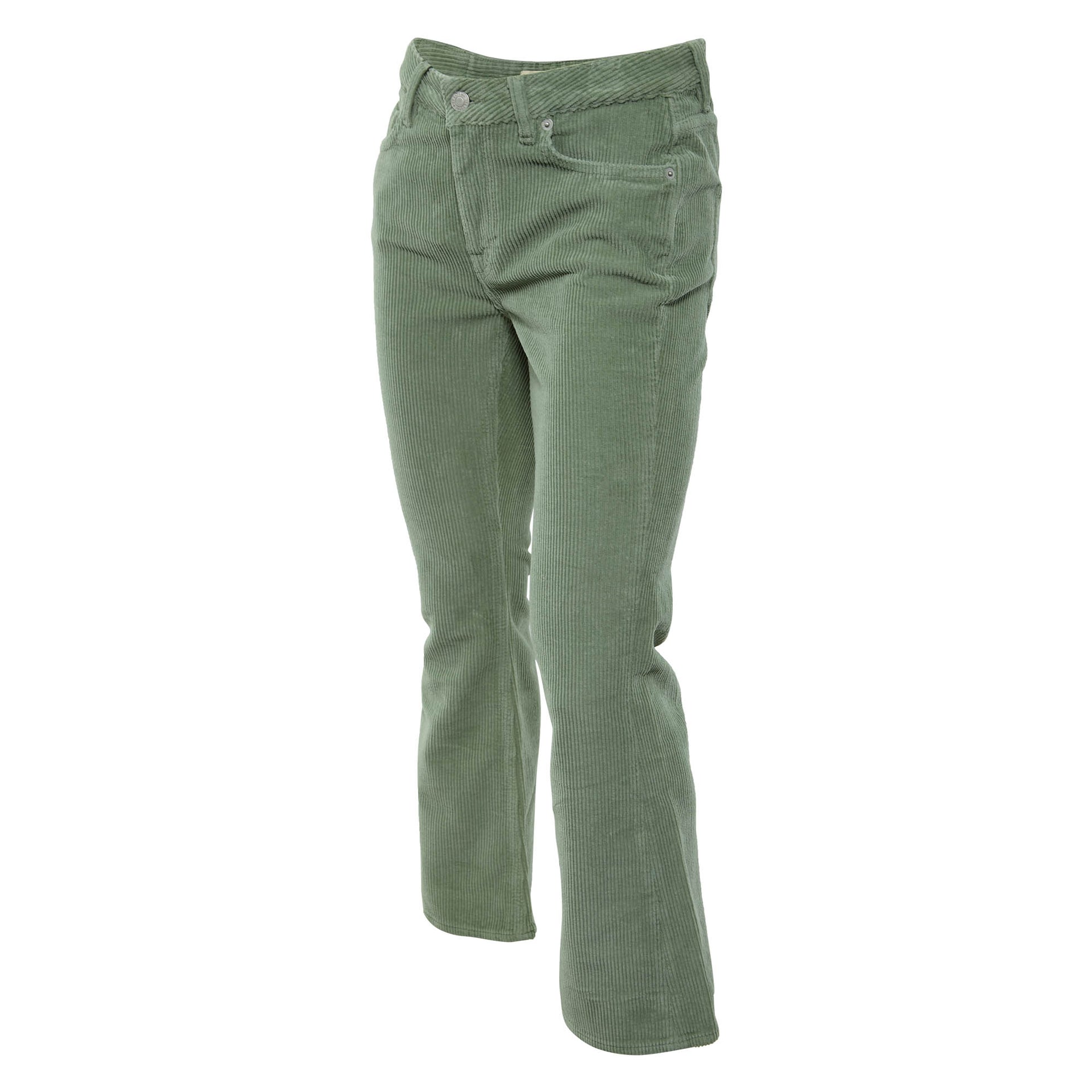 The Cords & Co 5-pocket Mid Waist Straight Fit Cropped Leg Womens Style : Elin 17304319