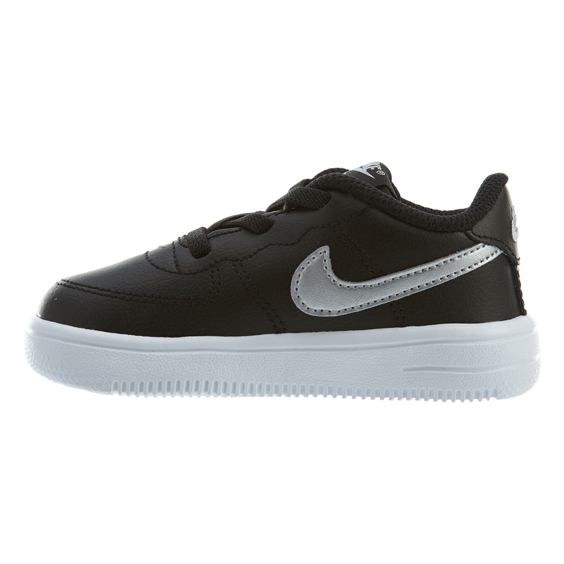 Nike Force 1 '18 TD Black/Metallic Silver Boys / Girls Style :905220