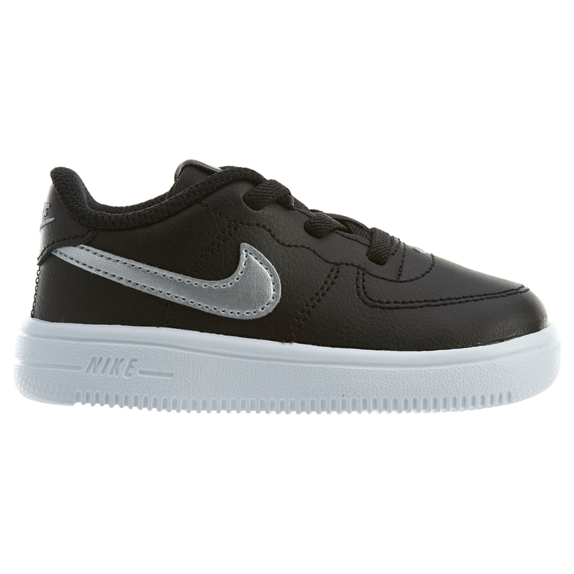 Nike Force 1 '18 TD Black/Metallic Silver Boys / Girls Style :905220