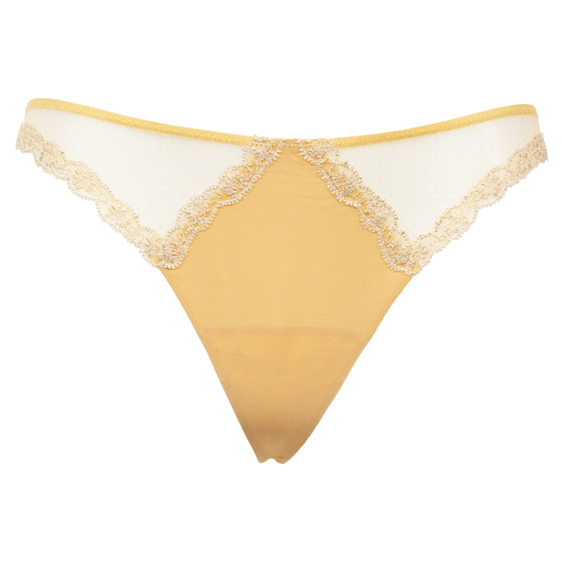 La Perla Sparkling Jasmine Embroidered Thong Womens Style : 0017349-0010