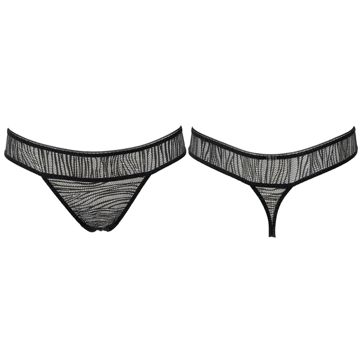 La Perla Daphne Lace Black  Thong Womens Style : 0019088-0002