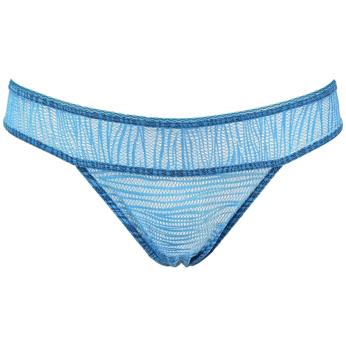 La Perla Daphne Lace Blue Thong Womens Style : 0019088-0062