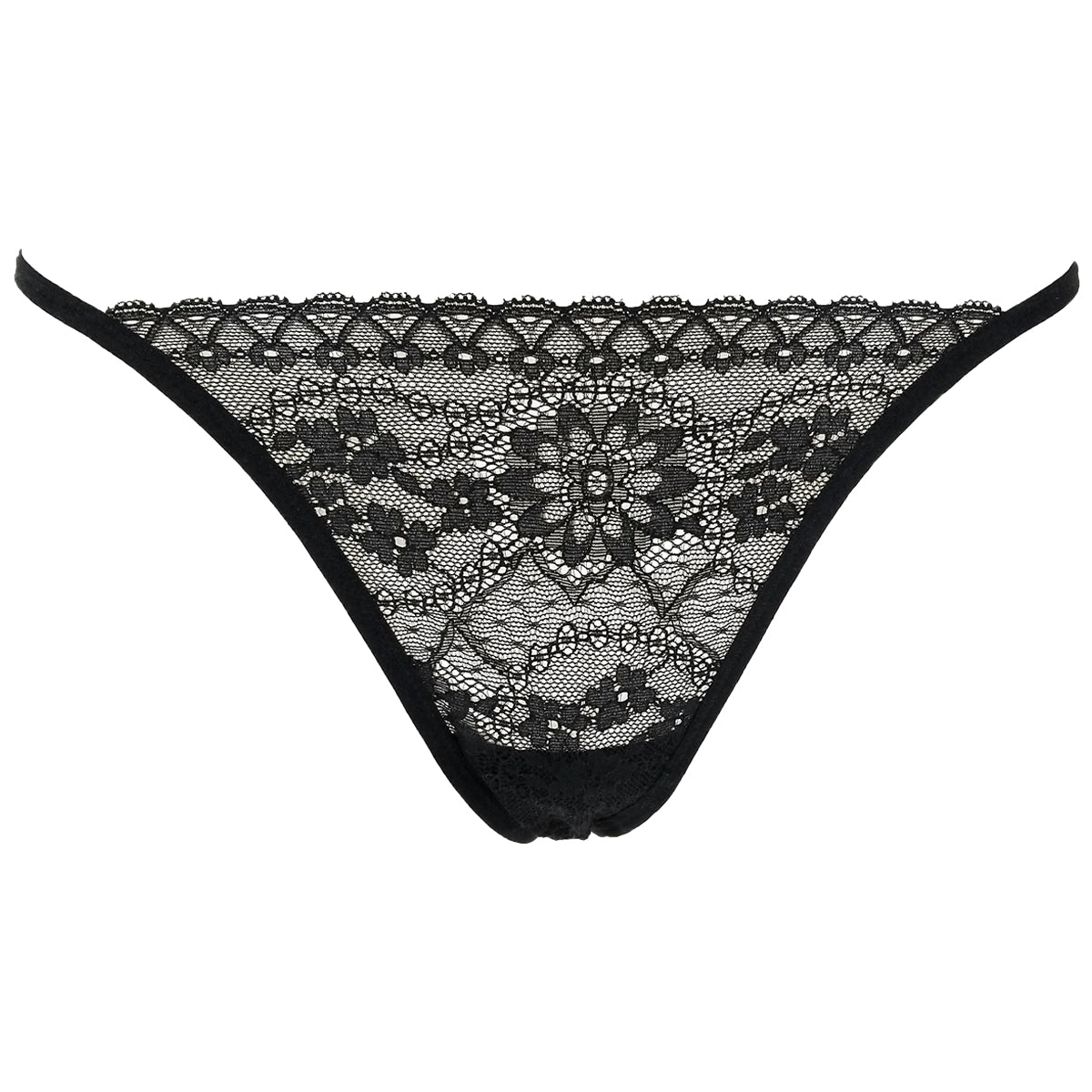 La Perla Rosa Black Lace G-string Womens Style : 0016828-0002