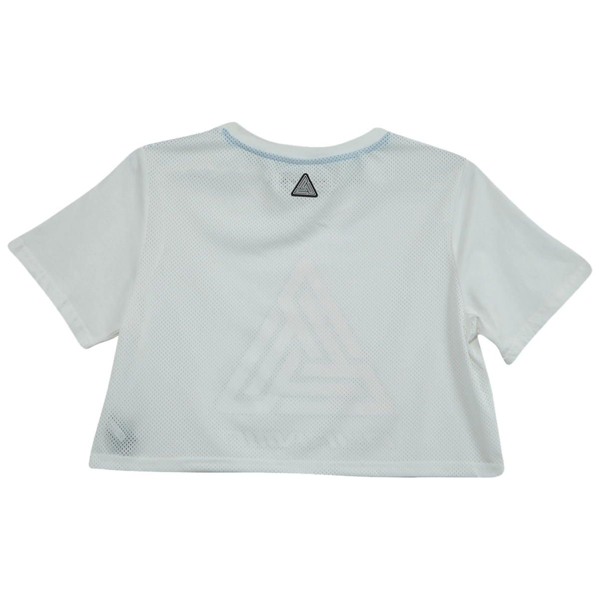 Black Pyramid Ombre Logo Crop Tee Womens Style : Ywa870031-WHT