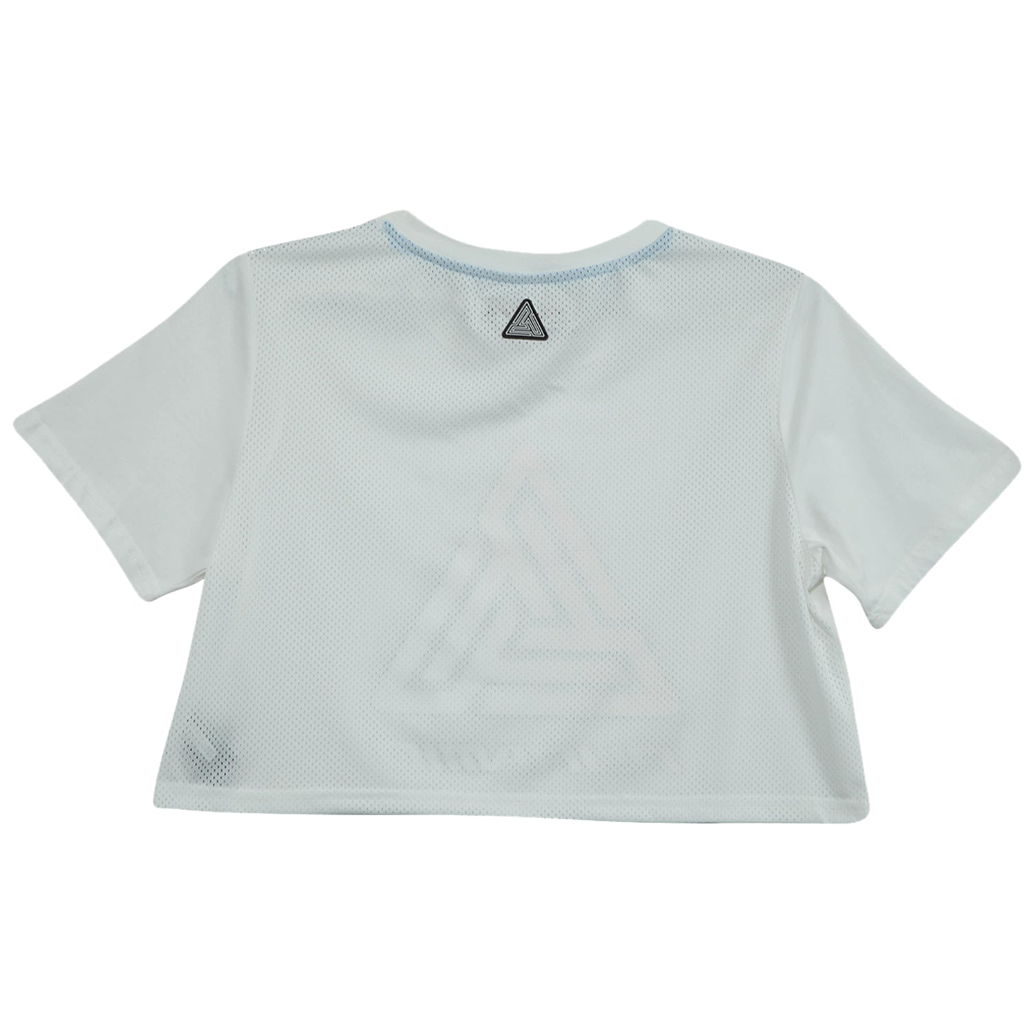 Black Pyramid Ombre Logo Crop Tee Womens Style : Ywa870031-WHT