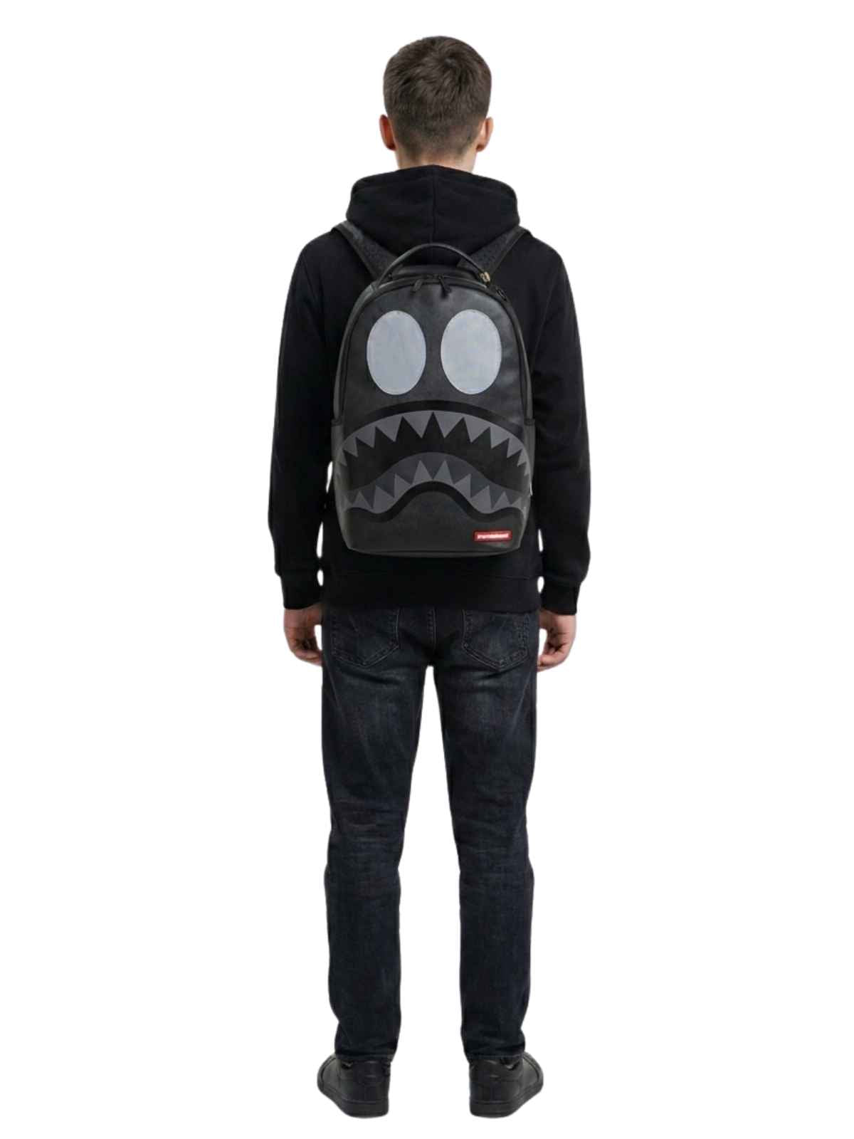 Sprayground Black Removable Eyes Dlxsv Backpack Unisex Style : 910b7556nsz