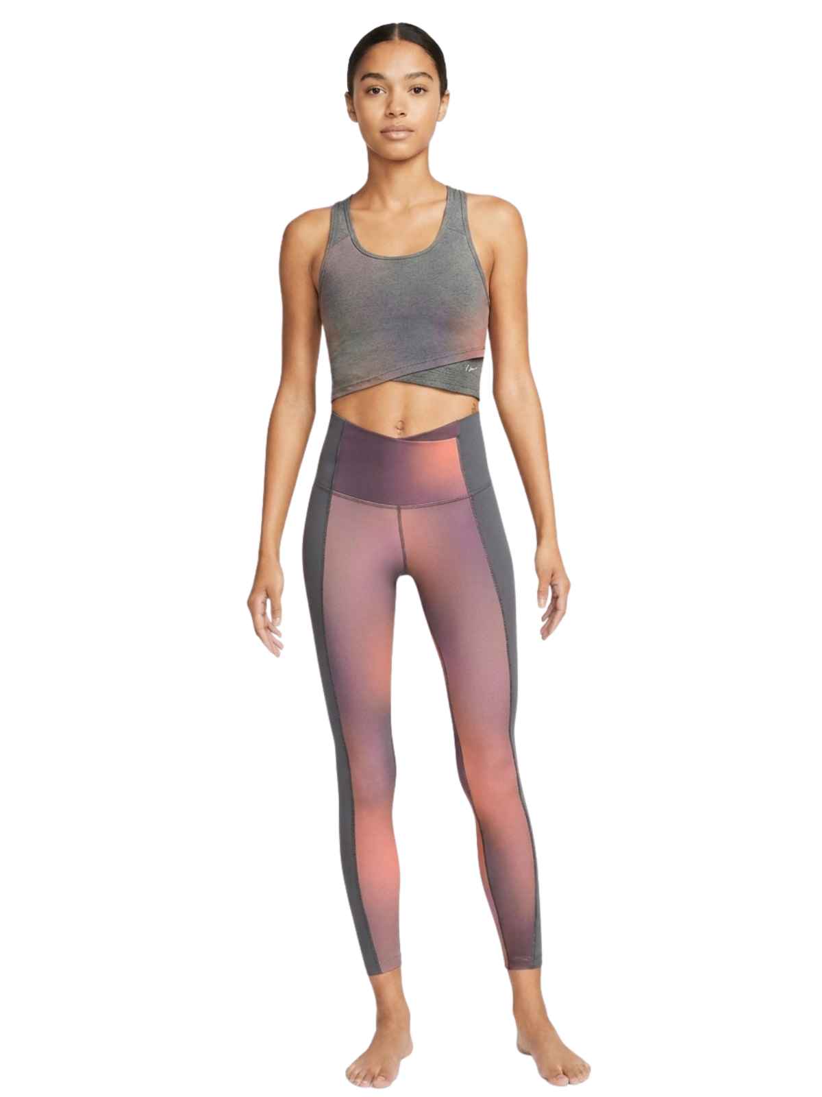Nike Womens Nike Yoga Dri-fit High-rise 7/8 Length Tight Fit Leggings Womens Style : Dq6427