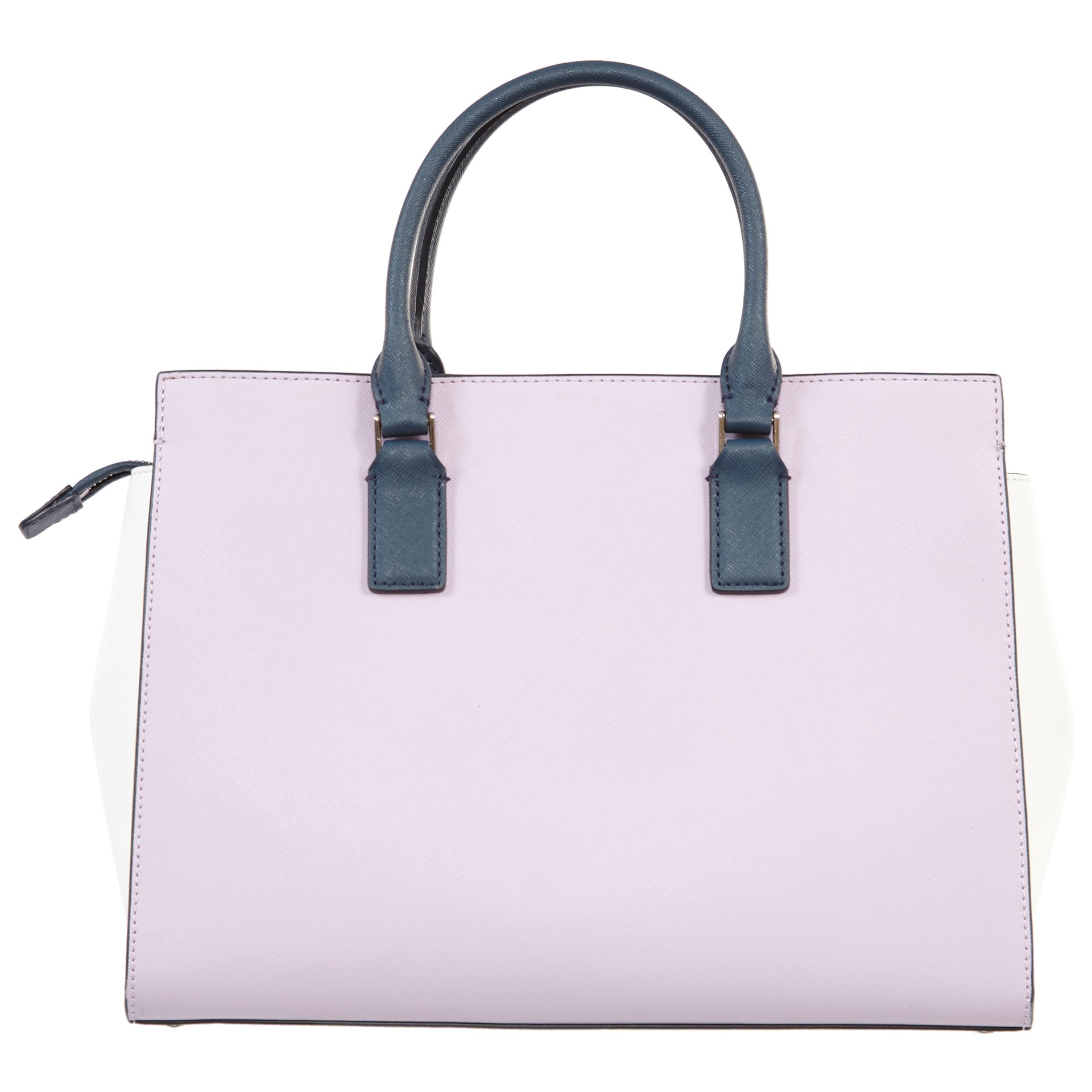 Kate Spade Cameron Convertible Satchel Large Lavender/Bright White/Petrol Blue