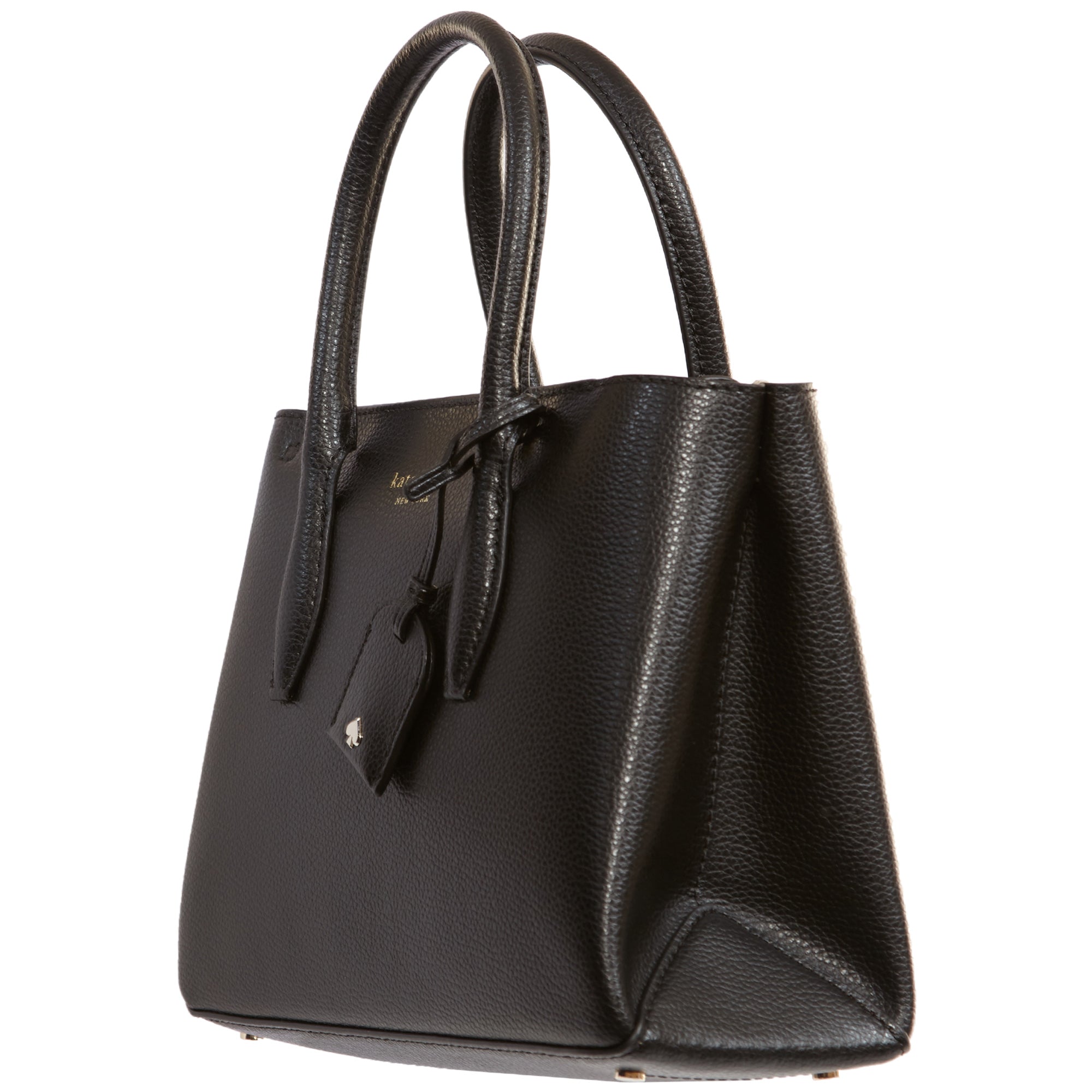 Kate Spade Eva Leather Top Zip Satchel Bag Small Black