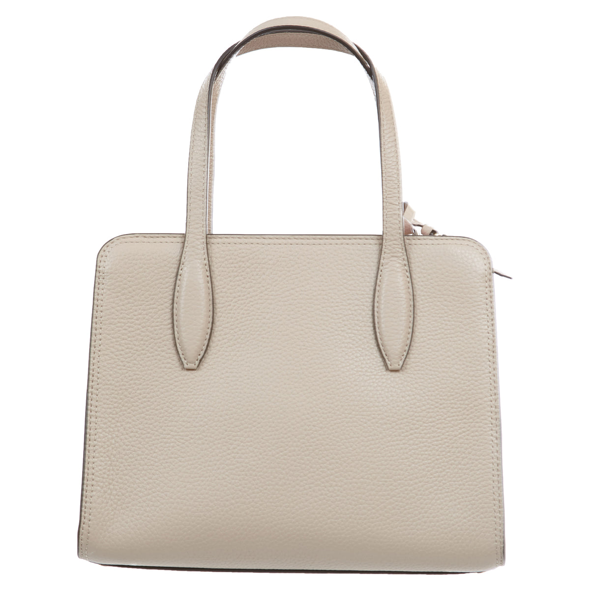 Kate Spade Rowe Leather Top Zip Satchel Bag Small Warm Beige