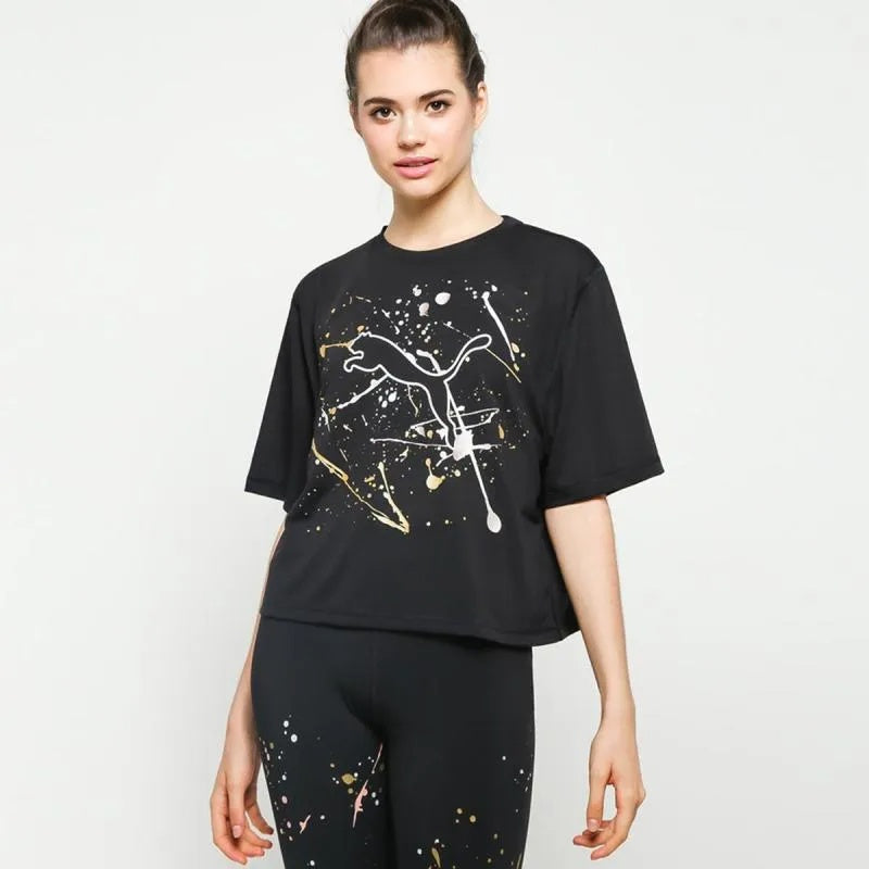 Puma Metal Spiash Graphic Tee Womens Style : 518970