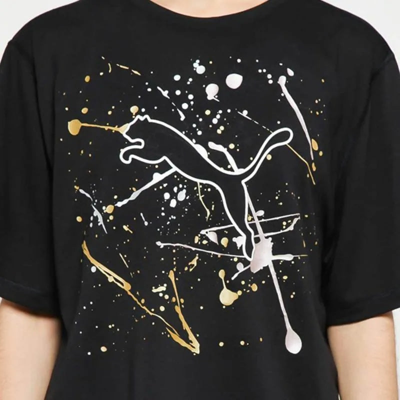 Puma Metal Spiash Graphic Tee Womens Style : 518970