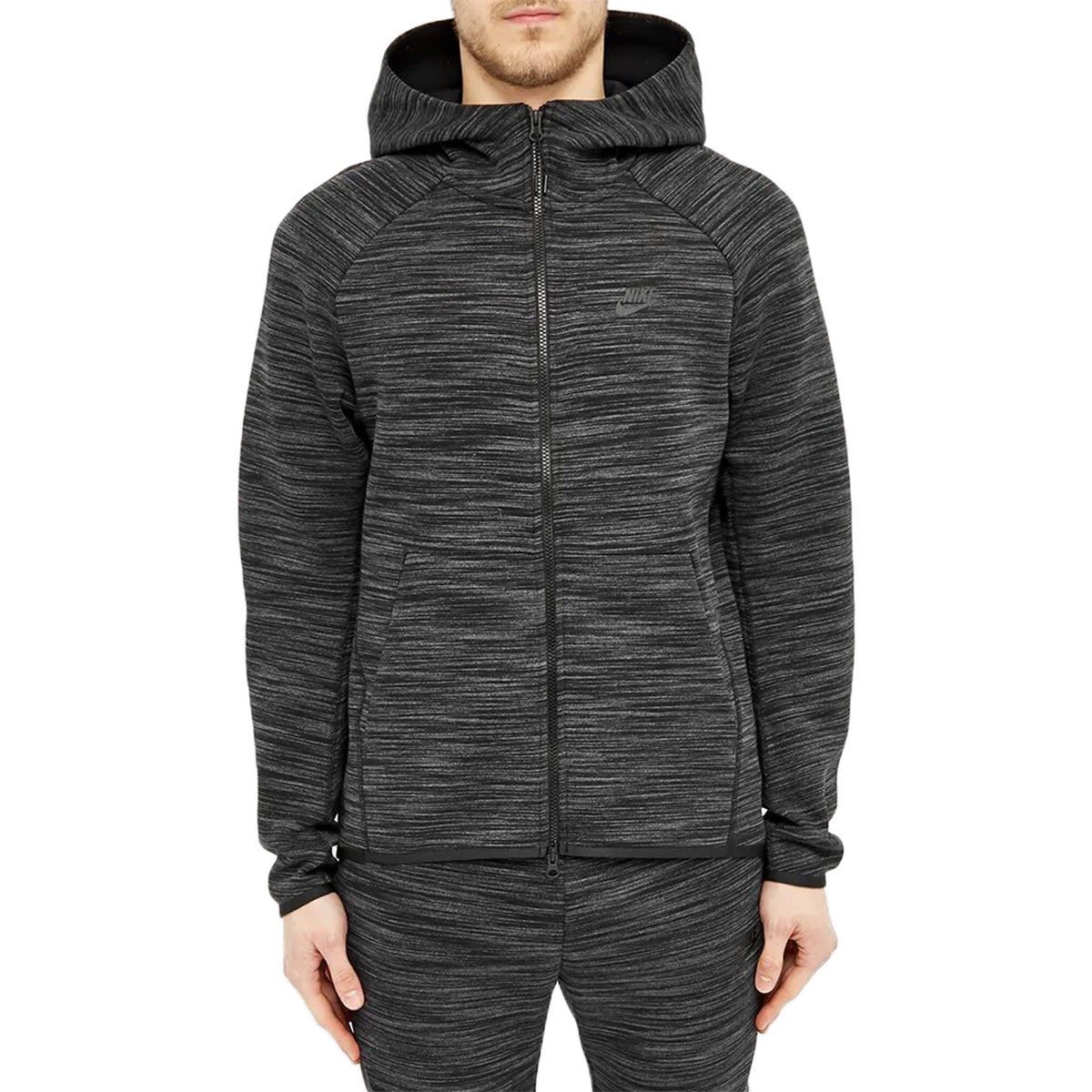 Nike Sportswear Heathered Tech Fleece Full-zip Hoodie Mens Style : Ct7866