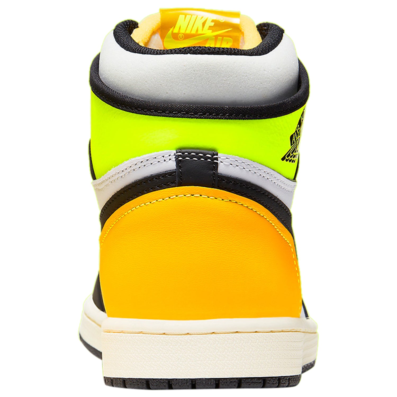 Jordan 1 Retro High White Black Volt University Gold