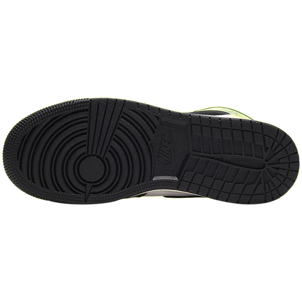 Jordan 1 Retro High White Black Volt University Gold (GS)