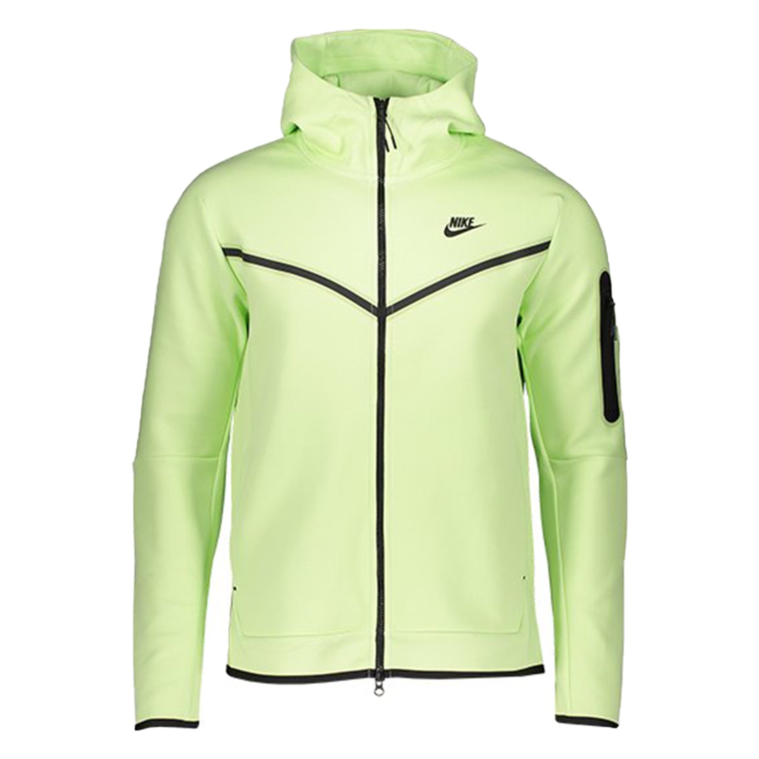 Nike Tech Fleece Full-Zip Hoodie Neon Lime Green/Black