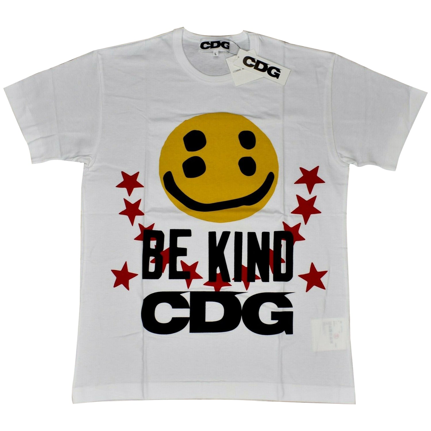 Cdg Cactus Plant Flea Market X Smiley Face Be Kind T-shirt Mens Style : Sz-t038