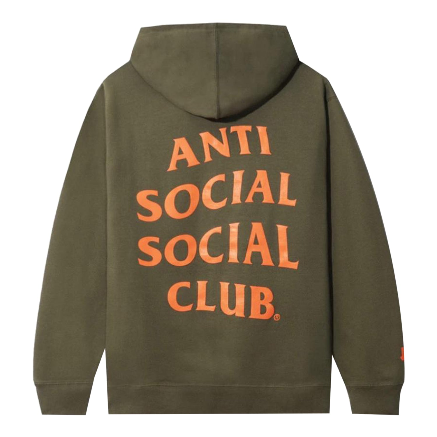 Anti Social Social Club x Undefeated Paranoid Hoodie Olive