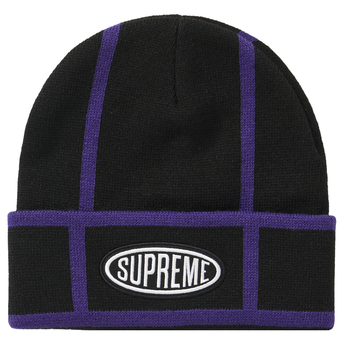 Supreme Grid Beanie Black