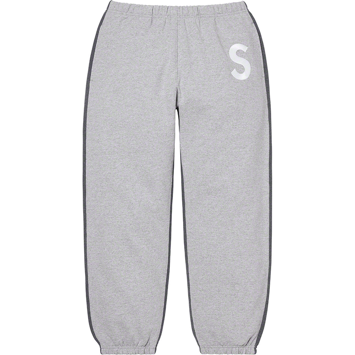 Supreme S Logo Split Sweatpant Heather Grey