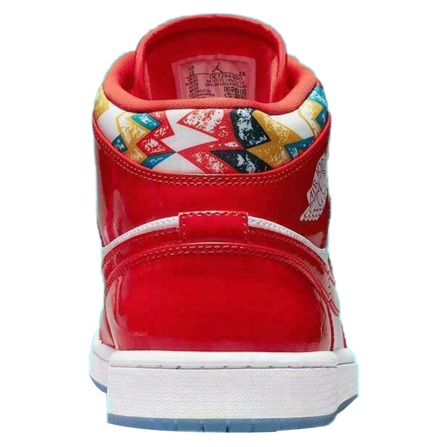 Jordan 1 Mid Barcelona Sweater Red Patent (GS)