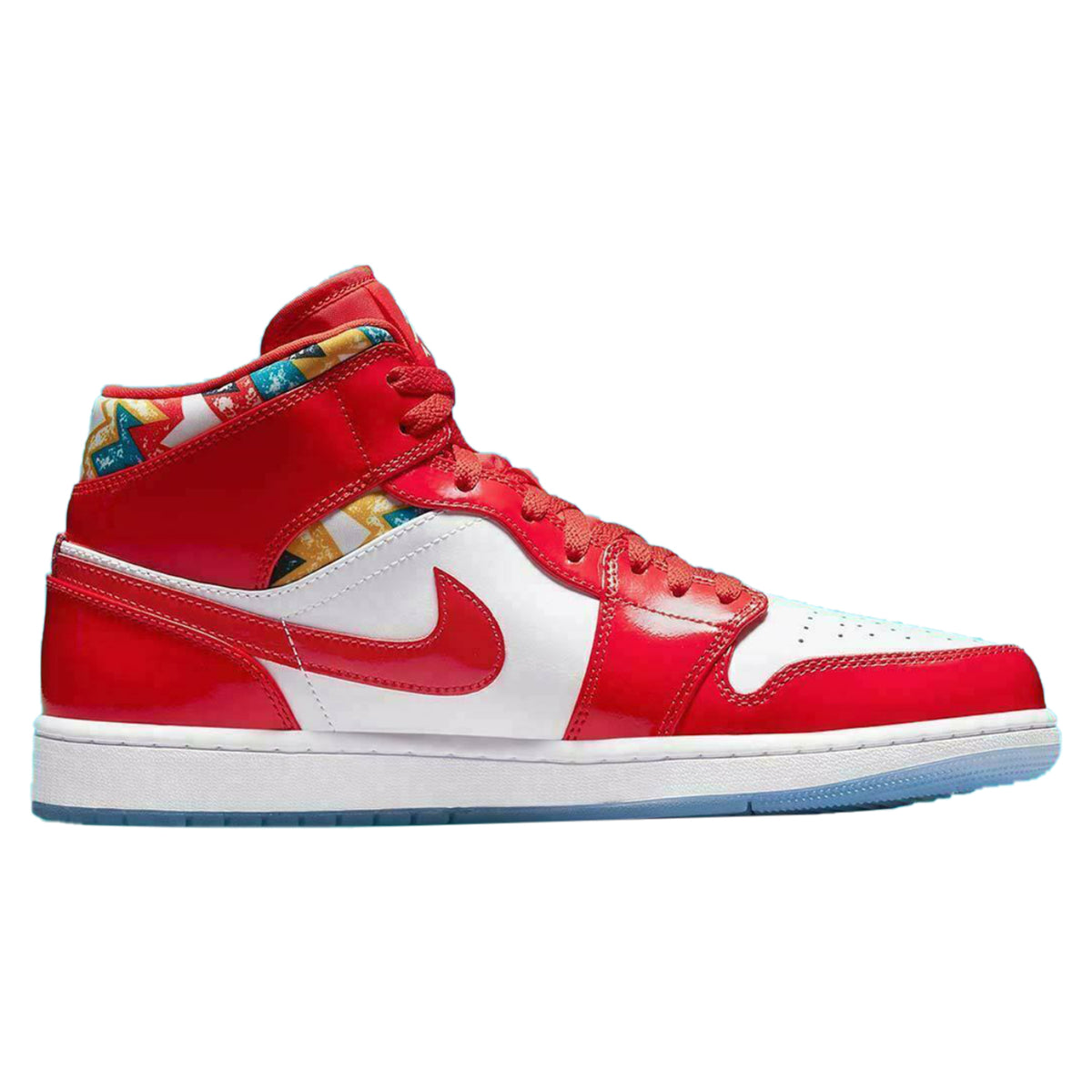 Jordan 1 Mid Barcelona Sweater Red Patent (GS)