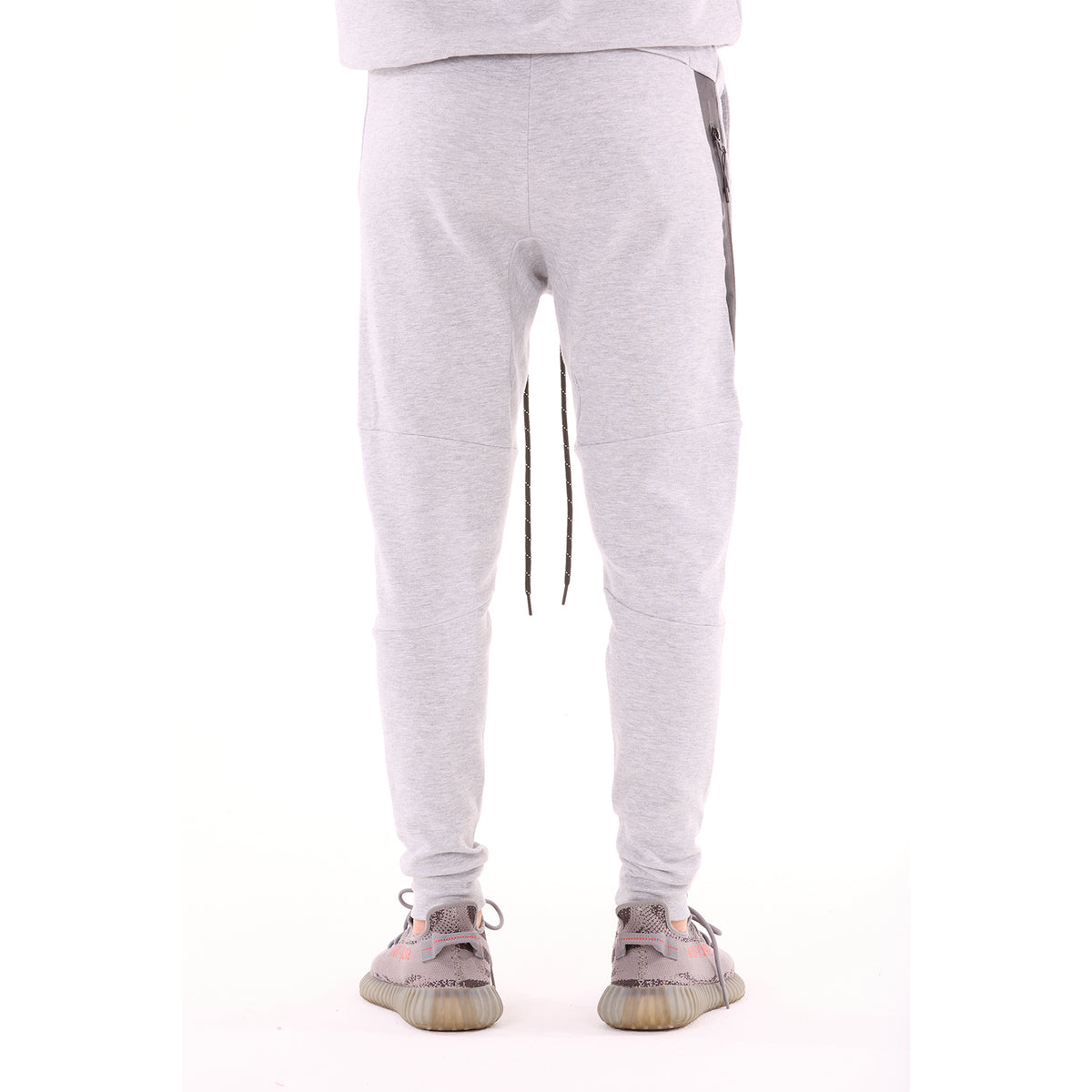 G WEST MENS TECH FLEECE JOGGER PANTS - GREY