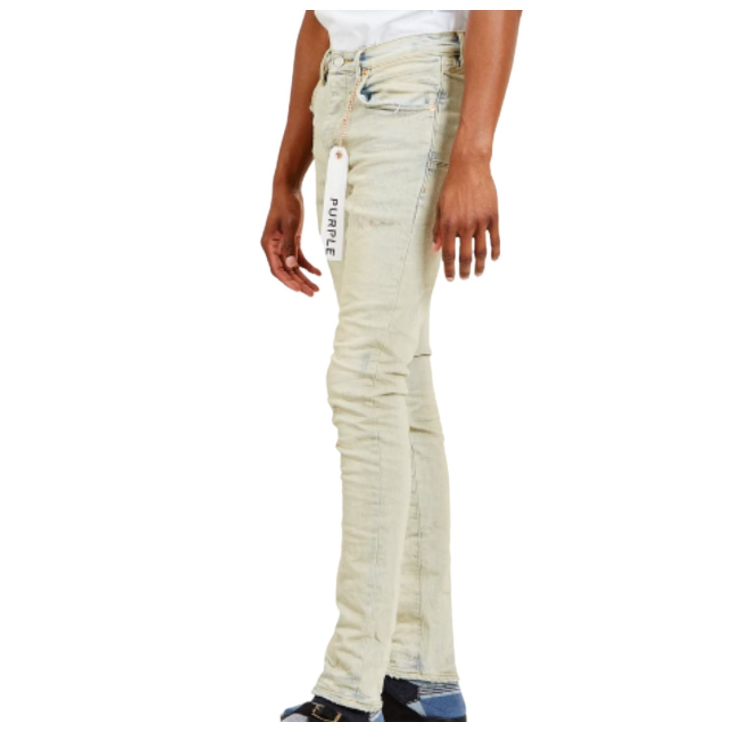 Purple Slim Fit Jeans-low Rise With Slim Leg Mens Style : P001-sor
