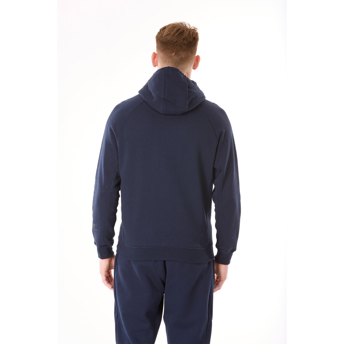 G WEST MENS FLEECE PULLOVER HOODIE - NAVY BLAZER