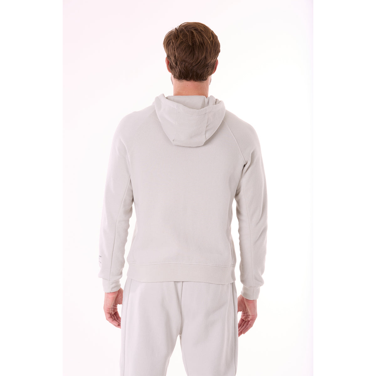 G WEST MENS FLEECE ZIPPER HOODIE - STORMY GRAY