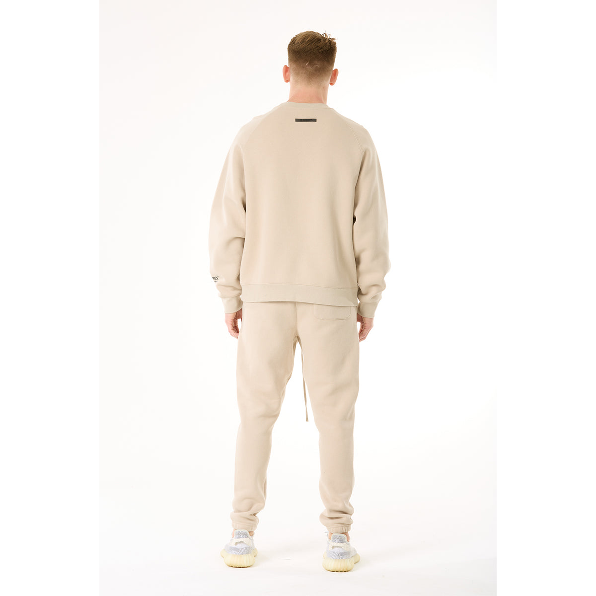 G WEST MENS LIFESTYLE PREMIUM CREW NECK SWEATSHIRT - OXFORD TAN