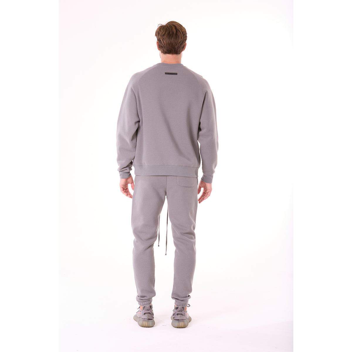 G WEST MENS LIFESTYLE PREMIUM CREW NECK SWEATSHIRT - CHARCOAL GRAY