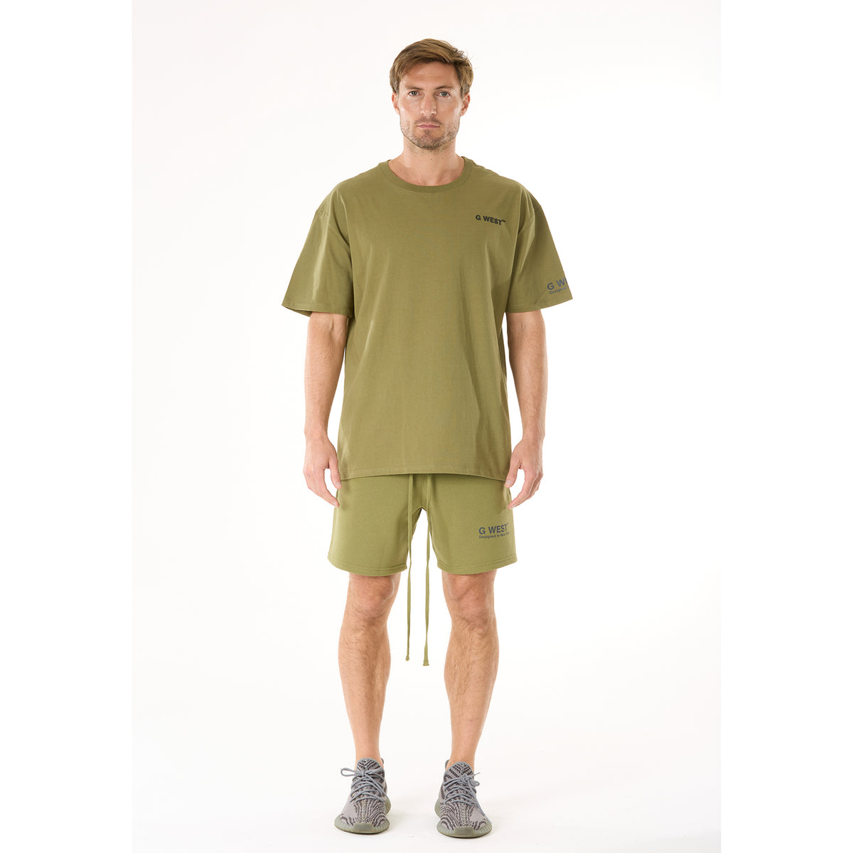 G WEST MENS LIFESTYLE PREMIUM T-SHIRT - CAPULET OLIVE