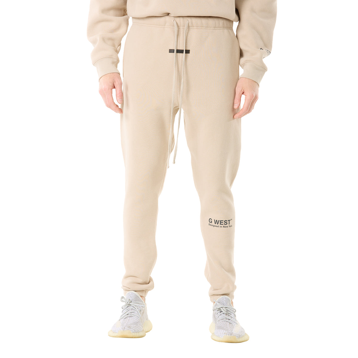 G WEST MENS LIFESTYLE PREMIUM JOGGER PANTS - OXFORD TAN