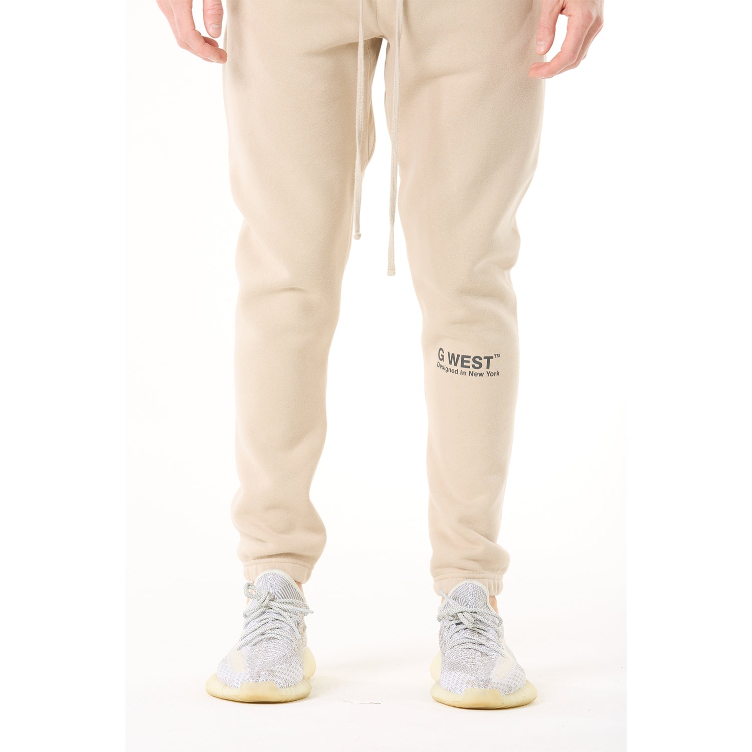 G WEST MENS LIFESTYLE PREMIUM JOGGER PANTS - OXFORD TAN