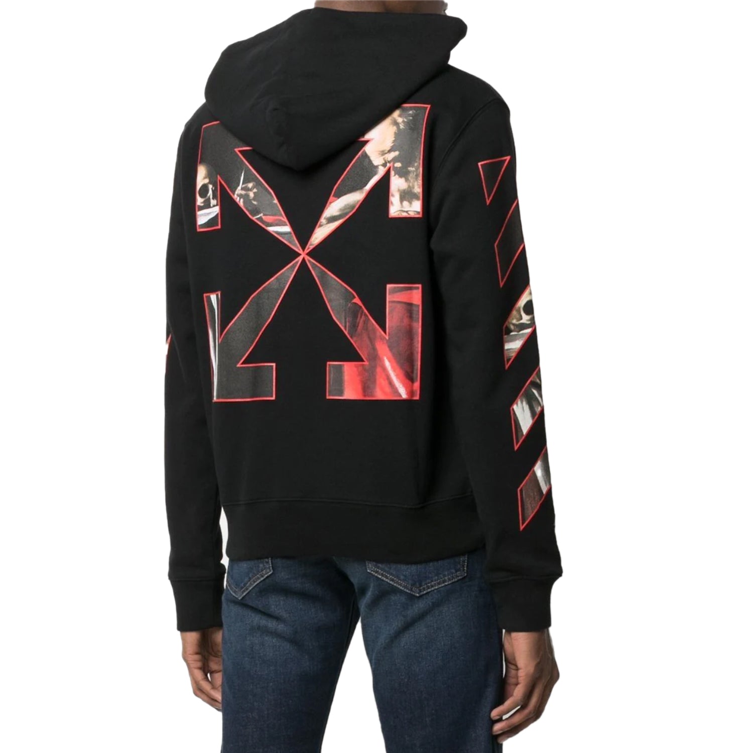 Off-white Starred Arrow Over Hoodie Mens Style : Ombb037f21fle0081025